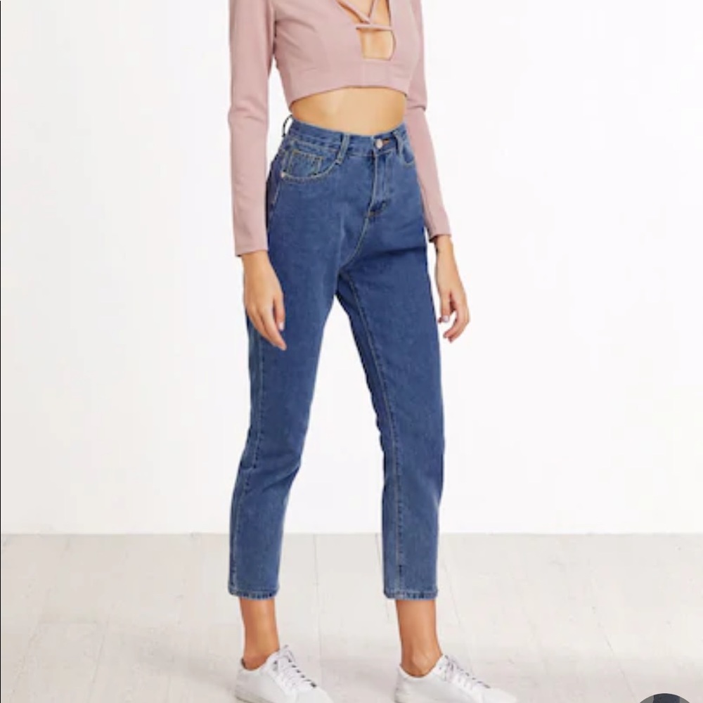 LAST PAIR SALE Vintage Style Light Wash Mom Jeans - Picture 4 of 6